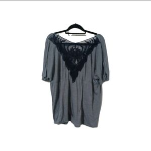 Maurices Blue Top with Textured Detail